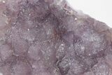 Purple, Stepped-Octahedral Fluorite on Quartz - Lupita Mine #210647-2